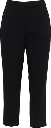 Theory Cropped Trousers in Black Polyester