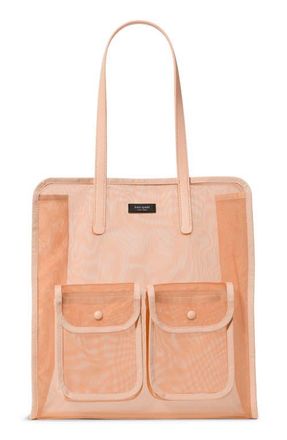 Kate Spade New York breezy mesh tote bag in Light Cantaloupe at Nordstrom