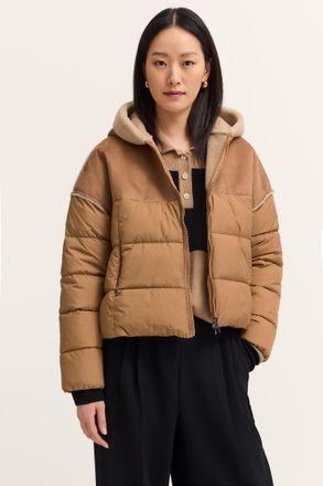 Bugatti Damen Jas met capuchon en kunstbont