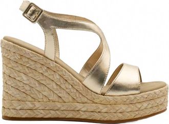 Paloma Barcel&oacute; Womens Fauna Platform Espadrille Wedge Sandal In Platino