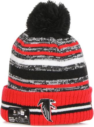 New Era New Era, Beanies, male, Multicolor, Size: ONE SIZE Atlanta Falcons Pom Pom Beanie Hat