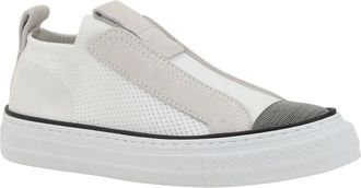 Brunello Cucinelli Womens Sneakers With Iconic Embellishments Bianco Upper: Nylon; Sole: Rubber