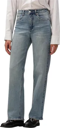 Gestuz Jeans, Dames, Blauw, W31, Katoen, Dames Jeans Gzjade Hw Straight Jeans