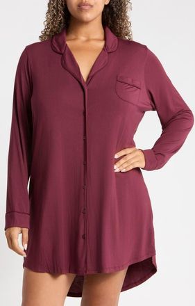 Nordstrom Moonlight Nightshirt in Burgundy Royale at Nordstrom, Size 3X
