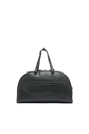 Diesel 1DR Dome - Leather travel bag with Oval D logo - Travel Bags - Unisex - Black
