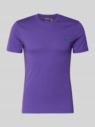 Polo Ralph Lauren Regular Fit T-Shirt aus reiner Baumwolle in Lila, Gr&ouml;&szlig;e XXL