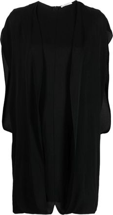 The Row draped silk mini dress - women - Silk - 6 - Black