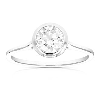 Vir Jewels 4 cttw Lab Grown Diamond Engagement Solitaire Ring in 14K White Gold For Women