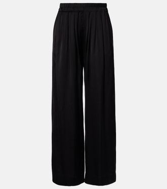 Isabel Marant Nolia satin wide-leg pants