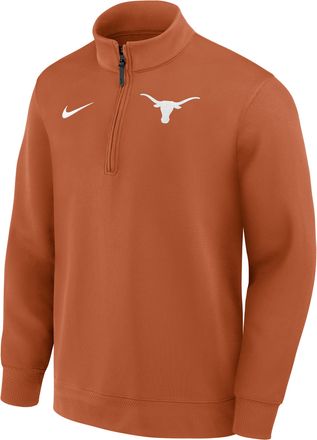 Nike Texas Coaches Nike Mens Dri-FIT College Long-Sleeve 1/2-Zip Top in Orange | 03PP81FTXE-NWP
