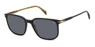 David Beckham DB 1141/S Polarized 05K/M9 Mens Sunglasses Black Size 55