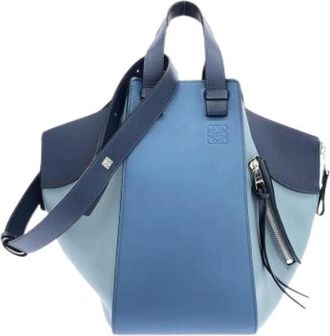 Loewe Pre-owned Handbags, female, Blue, Size: ONE SIZE Pre-owned Hammock Shoulder Bag