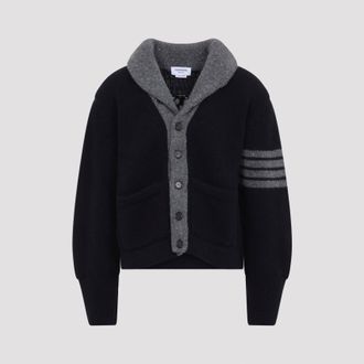 Thom Browne 65 vest met jersey kraag