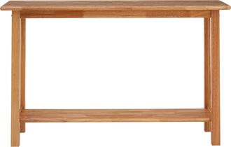 Premier Housewares Contemporary Rectangular Console Table, Natural Wood Console Table, Modern Wood Hallway Console Table