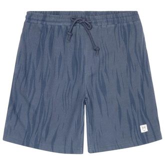 Knowledge Cotton Apparel Fig Loose Northern Lights Boucl&eacute; Shorts f&uuml;r Herren | blau