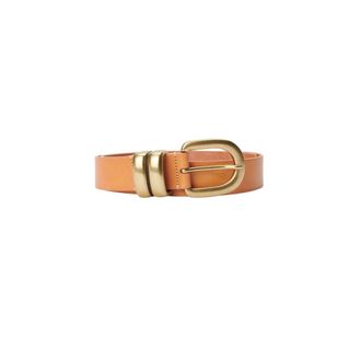 By Malene Birger Accessoires, unisex, Bruin, ONE Size, Leer, Zoira Leren Riem