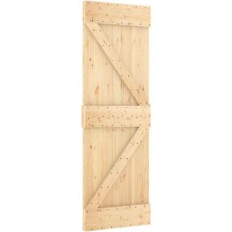 vidaXL Puerta Narvik Madera Maciza Pino 70x210 Cm Vidaxl