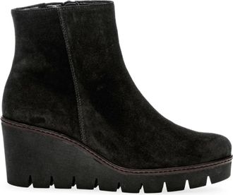 Gabor Sportieve Laarsjes - Dames - Sleehakken - Zwart - 40 1/2 EU - Su&egrave;de - Schoenen