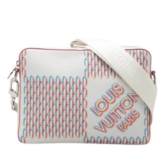 Louis Vuitton Pre-owned Trio Messenger Bag - Dames - Pre-owned - Wit - Maat: ONE Size Leer