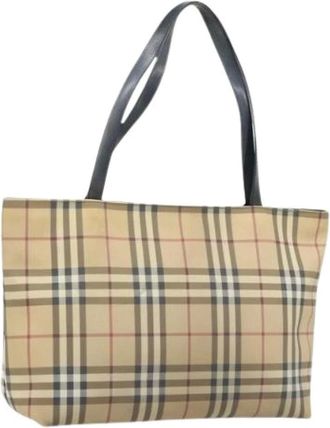 Burberry Pre-owned Tote Bags, female, Beige, Size: ONE SIZE Pre-owned Vintage Tote Bag