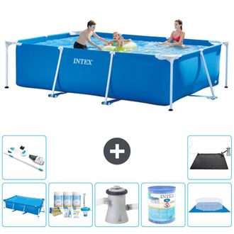 Intex Piscina Con Estructura Rectangular - 300x200x75 Cm - 7-piezas S30225
