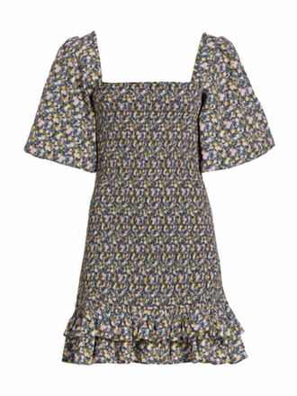 byTiMo Womens Festive Cotton Smocking Dress In Flower Field