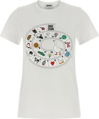 Moschino White Printed T-shirt