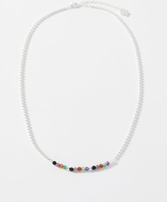 Clio Blue Faceted-bead chain