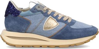 Philippe Model Tropez Haute Running - Dames - Sneakers - Blauw - 38 EU - Leer - Schoenen