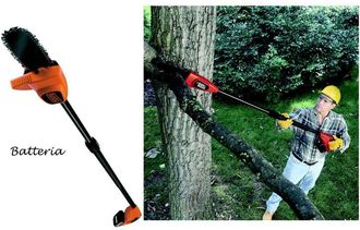 Black+Decker Black&decker - Sega Potatrice a Batteria Telescopica Elettrica Elettrosega Potatore Svettatoio