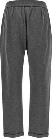 Brunello Cucinelli Womens Gray Cotton Casual Pants