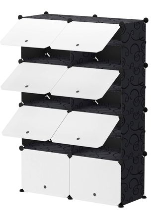 OEM Estanteria Para Zapatos Zapatillas M&oacute;dulo Estanteria 24 Niveles 32 Pares De Zapatos
