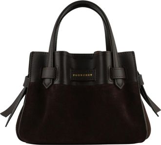 Pourchet Micro Handtas - Dames - Handtassen - Bruin - ONE Size - Leer - Tassen