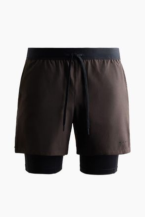H&M Double-layered Sports Shorts With Drymove in Brown at Nordstrom, Size Xx-Large