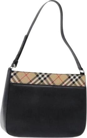 Burberry Pre-owned Shoulder Bags, female, Black, Size: ONE SIZE Pre-owned Vintage Shoulder Bag