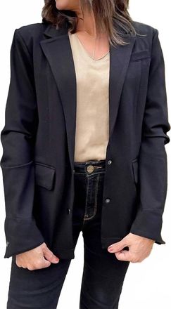 Lola Jeans Monaco Ponte Blazer In Black