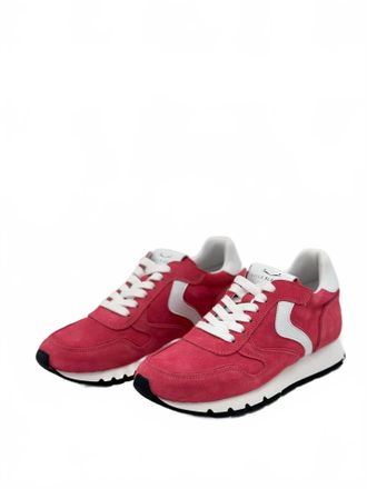 Voile Blanche Womens Julia Low Top Sneaker In Fuchsia/white
