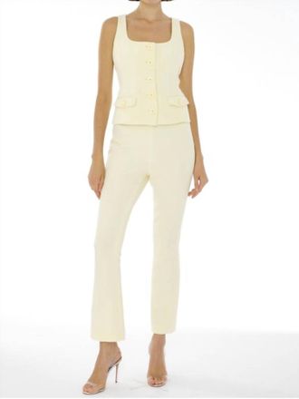Toccin Claire Cigarette Pants In Butter