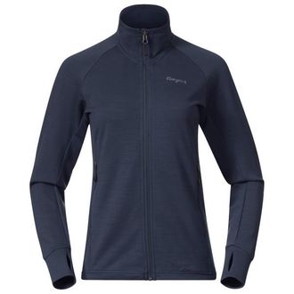 Bergans Rabot Merino Tech Midlayer Jacket Merinojacke f&uuml;r Damen | blau