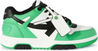 Off-white Out Of Office leather sneakers - men - Polyester/Recycled Polyester/Leather/Recycled Polyester/Rubber - 43 - Green