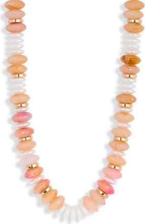 Natasha Beaded Necklace in Pink at Nordstrom Rack