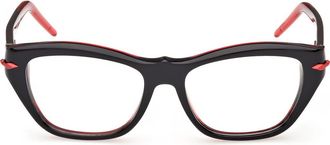 Christian Louboutin 52mm Butterfly Optical Glasses in Black/Other at Nordstrom