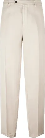 Dondup Tailored Neutrals Trousers with Classic Straight-Leg Cut