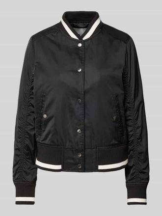 IQ Studio Bomberjacke mit Druckknopfleiste in Black, Gr&ouml;&szlig;e 34