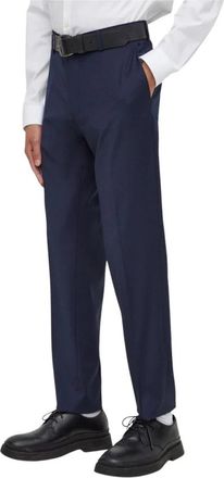 Tiger Of Sweden Kostuumbroeken - Heren - Nette broeken - Blauw - 2XL - Wol - Broeken
