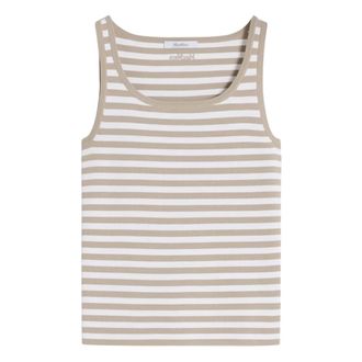 Max Mara Sleeveless Tops, female, Multicolor, Size: XS Cippo Striped Top