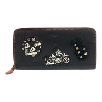 Coach Pre-owned Wallets, female, Black, Size: ONE SIZE Pre-owned Leather Long Wallet
