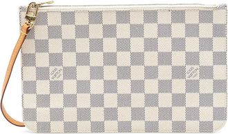 Louis Vuitton Pochette Neverfull in tela Damier Azur 2017 - Bianco