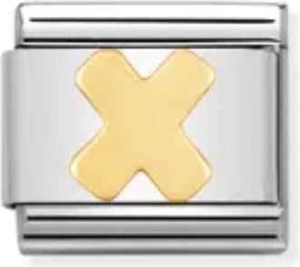 Nomination Composable Classic Letter Links In X Gold