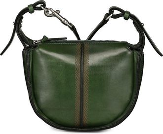 OLD TREND Dahlia Genuine Leather Compact Structured Crossbody in Green at Nordstrom